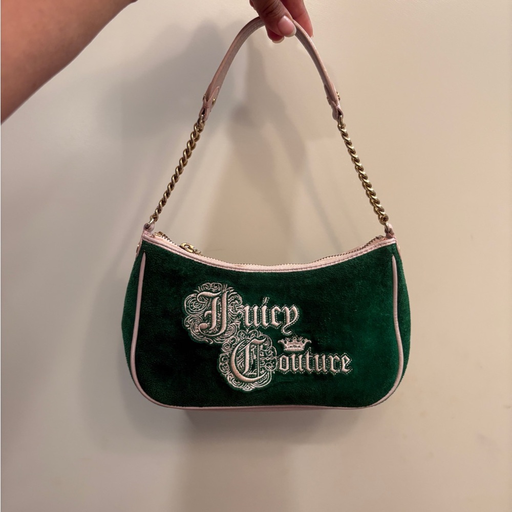 Y2K Juicy Couture Green Shoulder Bag